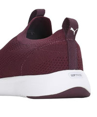 Puma Womens Softride Clean V2 WNS Grape Wine-White Running Shoe - 6 UK (31070250)