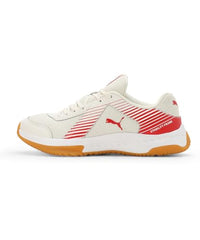 Puma Unisex-Adult Badminton Smash Sprint Warm White-Chili Oil Indoor Shoe - 6 UK (10812703)