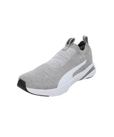 Puma Mens Softride Rift Runlyn Knit Concrete Gray-White-Navy Blazer Running Shoe - 7 UK (31075602)