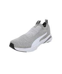 Puma Mens Softride Rift Runlyn Knit Concrete Gray-White-Navy Blazer Running Shoe - 7 UK (31075602)