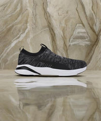 Puma Mens Softride Rift Runlyn Knit Black-Cool Dark Gray-Lemon Meringue Running Shoe - 11 UK (31075601)