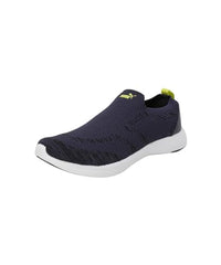 Puma Mens Softride Hellas Navy-White-Black-Lime Sheen Running Shoe - 11 UK (31065002)