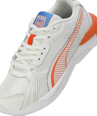 Puma Unisex-Kid X-Ray Grilion V1 JR Vapor Gray-Rickie Orange-White Sneaker - 3 UK (39713901)
