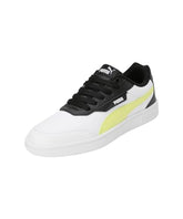 Puma Unisex-Kid Smash Poppins JR White-Lime Sheen-Black Sneaker - 6 UK (40022702)
