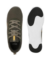 Puma Mens Softride Vital Eng Mesh Black-Dark Olive-Sun Stream Running Shoe - 6 UK (31058105)