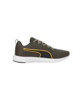 Puma Mens Softride Vital Eng Mesh Black-Dark Olive-Sun Stream Running Shoe - 9 UK (31058105)