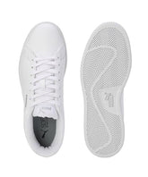 Puma | Smashic Comfort Casual Sneakers | White-Matte Silver | 3UK