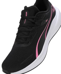 Puma Unisex-Adult Skyrocket Lite Black-Fast Pink-White Running Shoe - 6 UK (37943709)