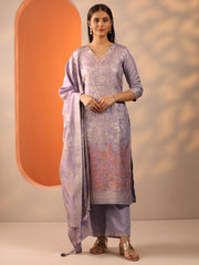 Libas Ladies Western Kurti 3Pcs Set 49565 Lavender