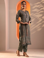 Libas Ladies Western Kurti 3Pcs Set 49579 Grey