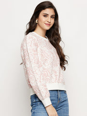 Madame Ladies Western Sweat Shirt M3W22251 031 Pink