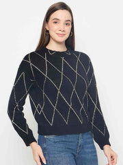 Madame Ladies Western Woolen Top M5W17164 002 Black
