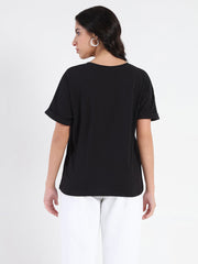 Madame Ladies Western Top H/S M5S11261 002 Black