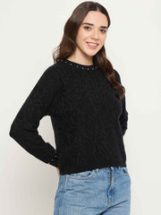 Madame Ladies Western Woolen Top M5W17204 002 Black