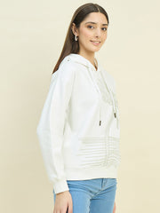 Madame Ladies Western Sweat Shirt M5W22438 040 White