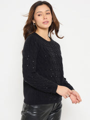 Madame Ladies Western Woolen Top M5W17199 002 Black