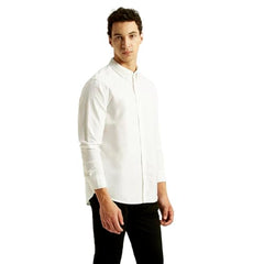 Levi's Men's Solid White Slim Fit Shirt