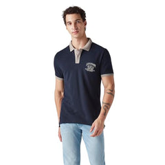 Men's Colorblock Slim Fit Pique Polo T-Shirt
