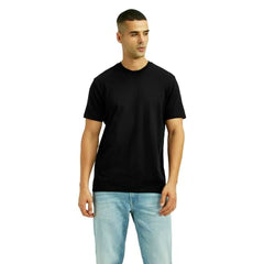Men's Solid Black Slim Fit T-Shirt