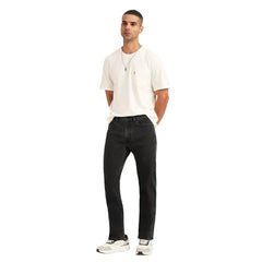 Levi's Men's 513 Black Slim Straight Fit Mid Rise Jeans