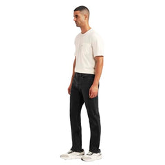 Levi's Men's 513 Black Slim Straight Fit Mid Rise Jeans