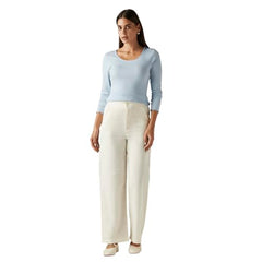 Levi's Women's Off-White Loose Fit High Rise Joggers