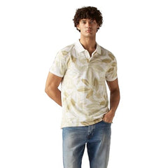 Men's Printed Slim Fit Pique Polo T-Shirt