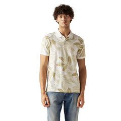 Men's Printed Slim Fit Pique Polo T-Shirt