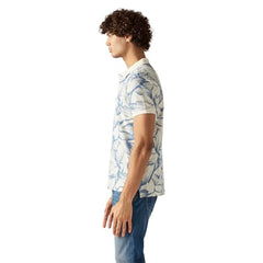 Men's Printed Slim Fit Pique Polo T-Shirt