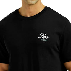 Men's Graphic Print Black Crew Neck T-Shirt