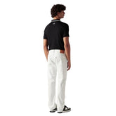 Levi's Men's 505 White Straight Fit Mid Rise Jeans
