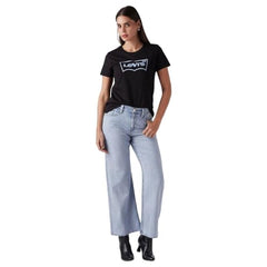 Women's Light-Blue Bootcut Mid Rise Jeans