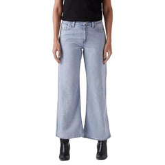 Women's Light-Blue Bootcut Mid Rise Jeans