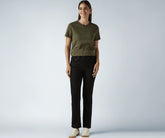Levi's Women's 724 Black Straight Fit High Rise Jeans