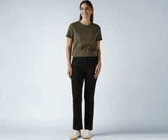 Levi's Women's 724 Black Straight Fit High Rise Jeans
