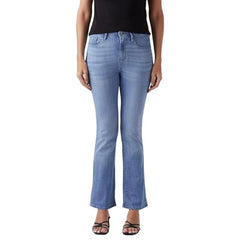 Women's 725 Light-Blue Bootcut Fit High Rise Redloop Jeans