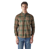 Levi's Men's Checkered Slim Fit Oxford Shirt Dark-Green