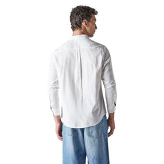 Levi's Men's Solid Slim Fit Oxford Shirt White