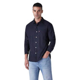 Levi's Men's Solid Slim Fit Oxford Shirt Navy
