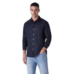 Levi's Men's Solid Slim Fit Oxford Shirt Navy