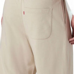 Levi's Men's Beige Regular Fit Mid Rise Joggers