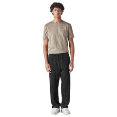 Levi's Men's Black Regular Fit Mid Rise Joggers