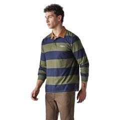 Levi's Mens Striped Olive Raglan Sleeve Shirt