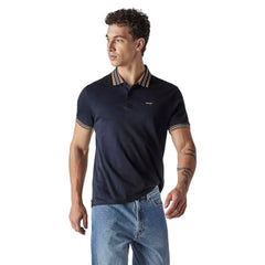 Levi's Men's Solid Navy Interlock Polo T-Shirt