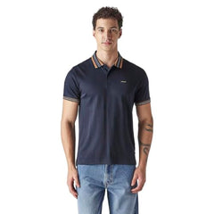Levi's Men's Solid Navy Interlock Polo T-Shirt
