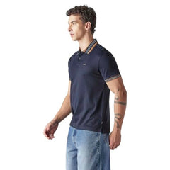 Levi's Men's Solid Navy Interlock Polo T-Shirt