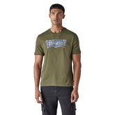 Levi's Men's Logo Printed Regular Fit Jersey T-Shirt Olive