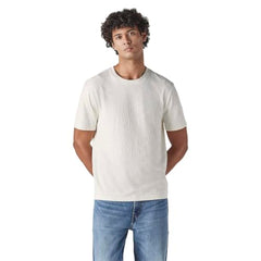 Levi's Men's Textured Regular Fit Pique T-Shirt White
