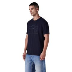 Levi's Men's Knitted Regular Fit Pique T-Shirt Navy