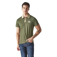 Levi's Men's Colorblock Olive Loose Fit Pique Polo T-Shirt